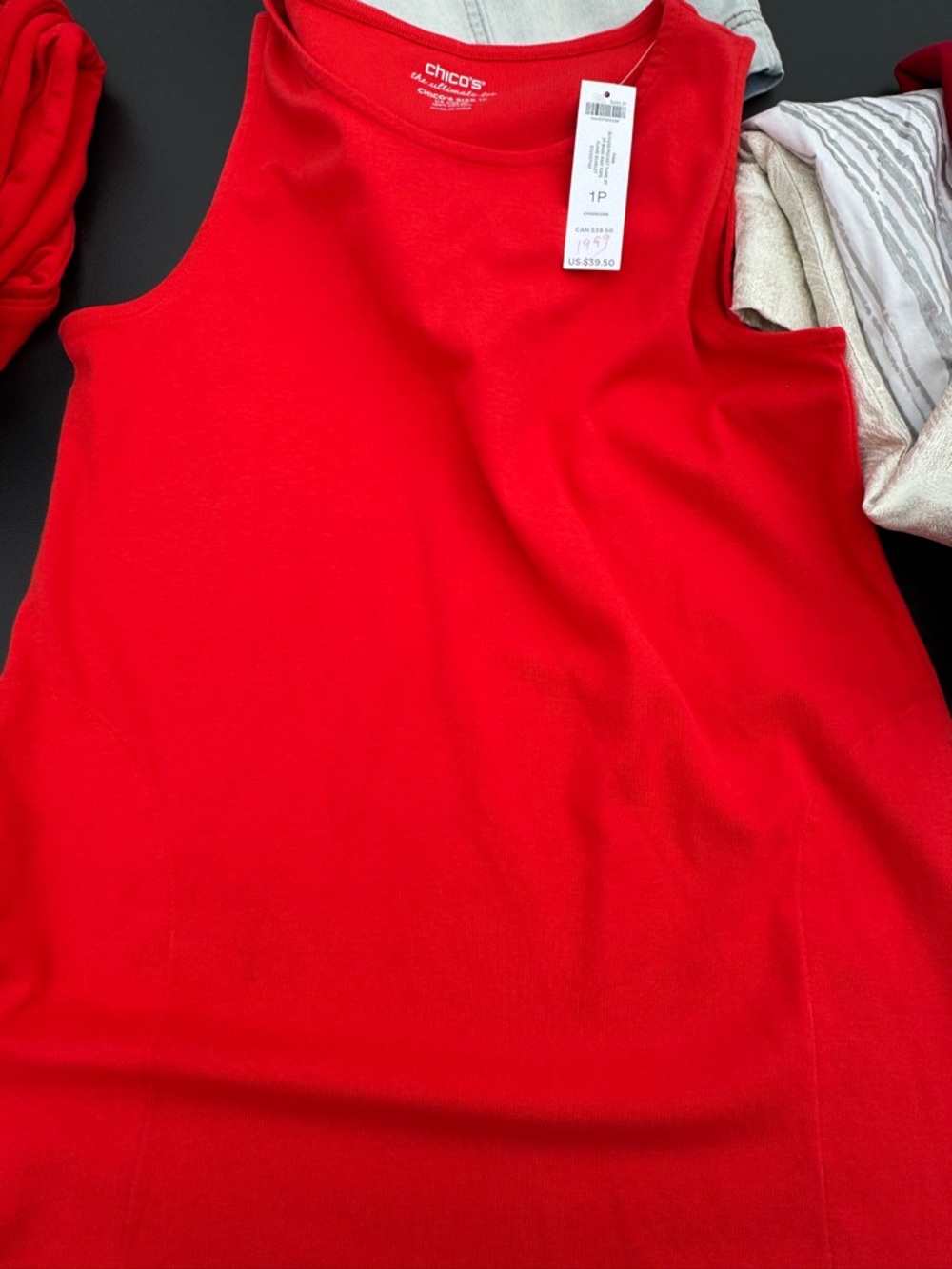 Chico's Vibrant Red Sleeveless Tank